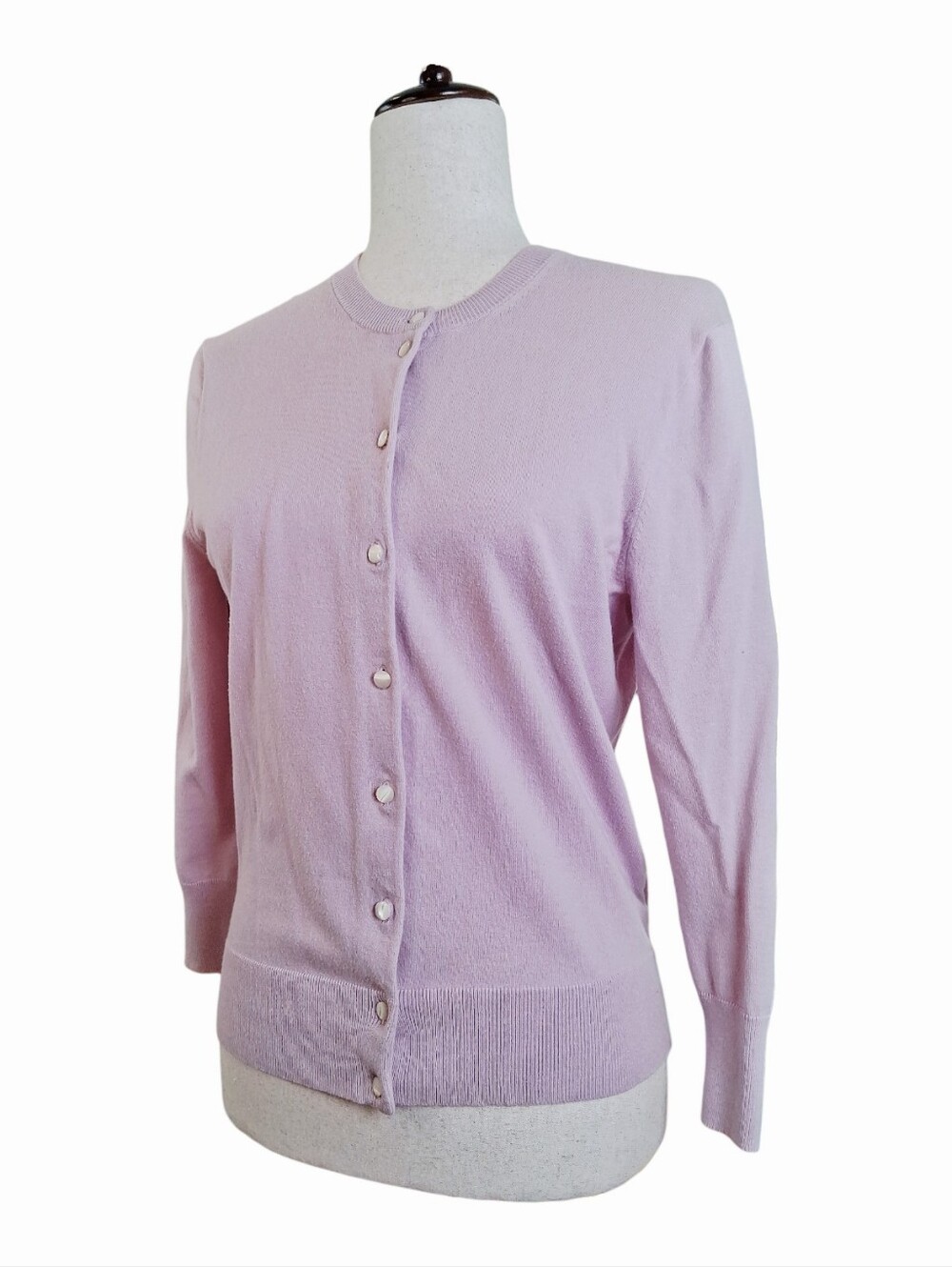 Set of 3 - J. Crew Women's Pastel Blue, Pink, & Yellow Cotton Blend Cardigan M - Picture 4 of 7